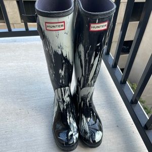 Hunter Marble Rainboots